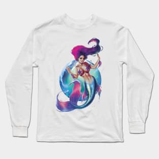 Mermaid Sirena Long Sleeve T-Shirt